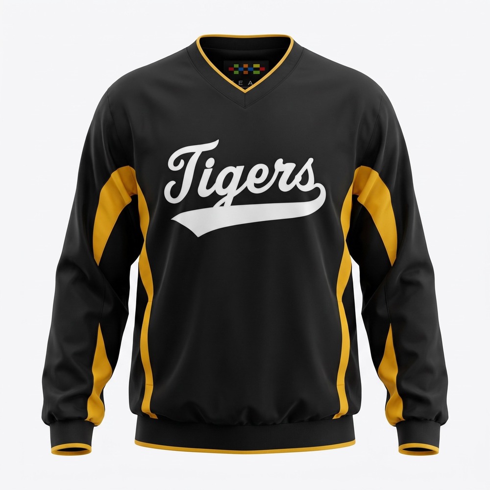 Team Apparel Missouri Tigers Windbreaker Mens 2XL Black Gold  V-Neck Pullover